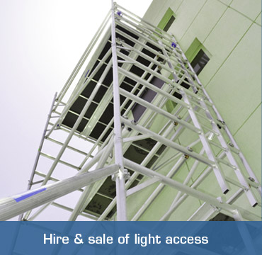 Hire and sale of scaffolding light access
