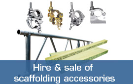 Hire and sale of scaffolding accessories